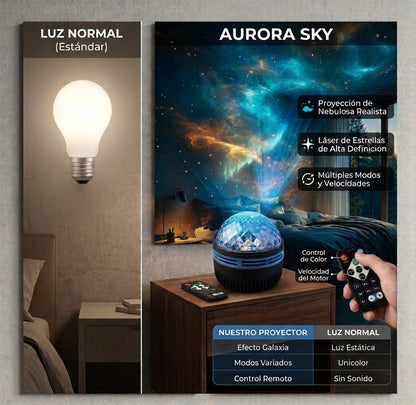 Aurora Sky — Proyector de Cielo Estrellado